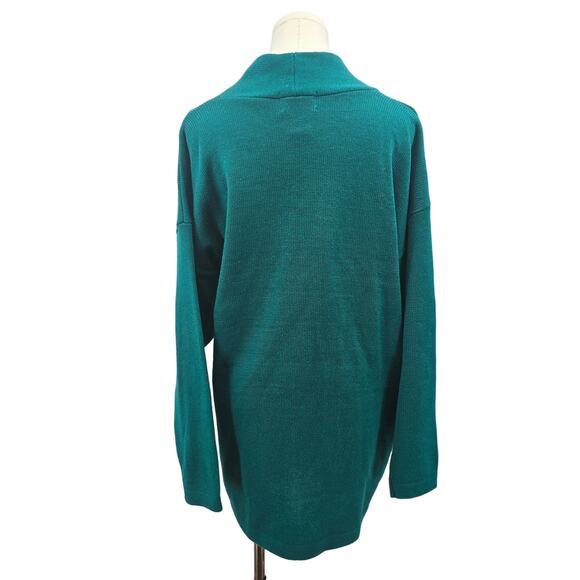 Vintage  Green Gem Bedazzled Cardigan - Picture 3 of 7